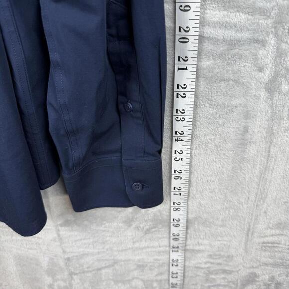 UNTUCKit Castello Shirt Navy XL Regular Fit Long Sleeve 100% Cotton Dress Casual - Picture 6 of 9